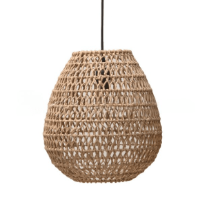 Lámpara colgante KHAKI en papel trenzado Natural Medium