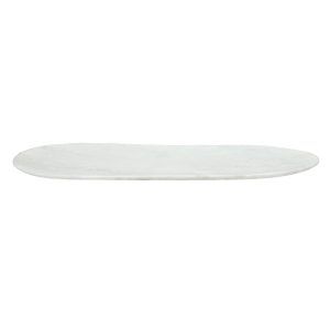 Bandeja Marmar en mármol Oval White