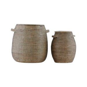 Cesta Baskets en algas marinas Natural & Black Small