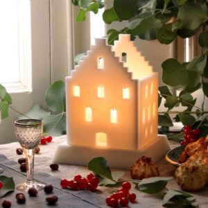 Vela decorativa Llar en cera vegetal Silent White House I