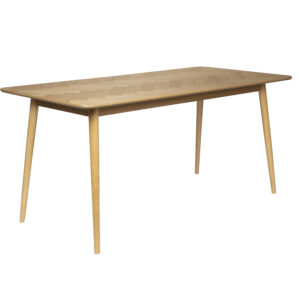 Mesa de comedor Fabio en madera de roble 180x90 Natural